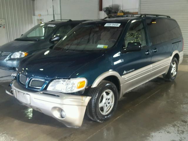 1GMDX03E1XD167163 - 1999 PONTIAC MONTANA / GREEN photo 2