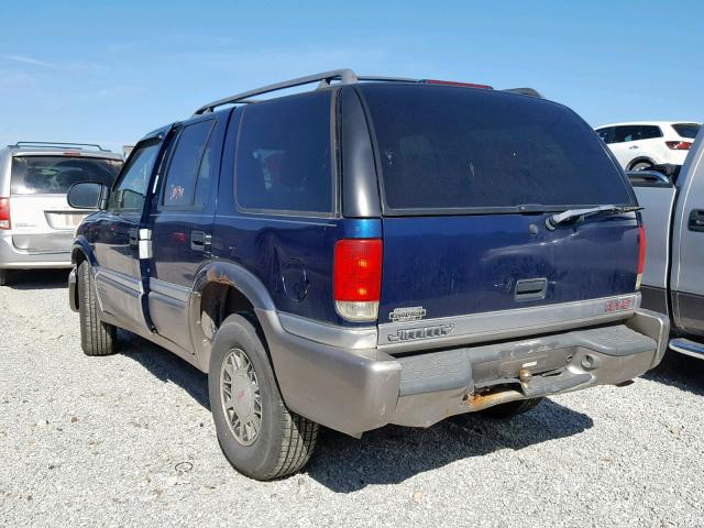 1GKDT13W8X2514700 - 1999 GMC JIMMY BLUE photo 3