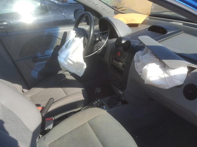 KL1TD526X5B404359 - 2005 CHEVROLET AVEO BASE Mavi foto 5
