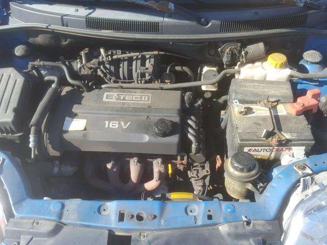 KL1TD526X5B404359 - 2005 CHEVROLET AVEO BASE Mavi foto 7