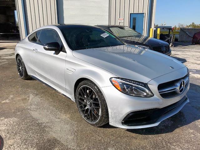 WDDWJ8GB8JF676990 - 2018 MERCEDES-BENZ C 63 AMG SILVER photo 9