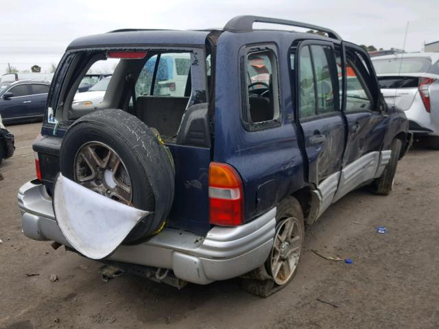 2CNBJ634526937245 - 2002 CHEVROLET TRACKER LT BLUE photo 4