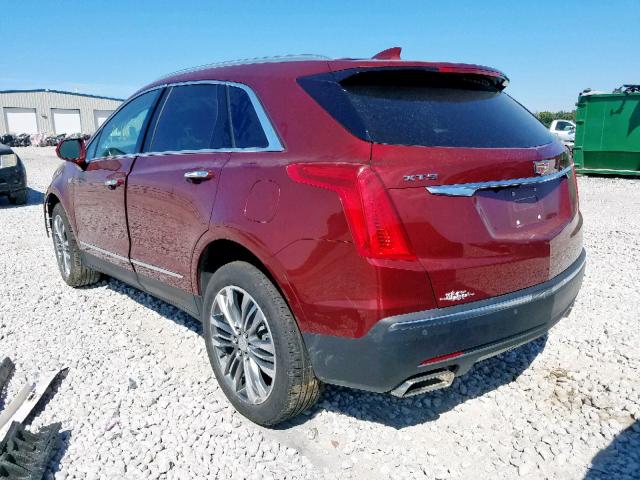 1GYKNERS2JZ115900 - 2018 CADILLAC XT5 PREMIU RED photo 3