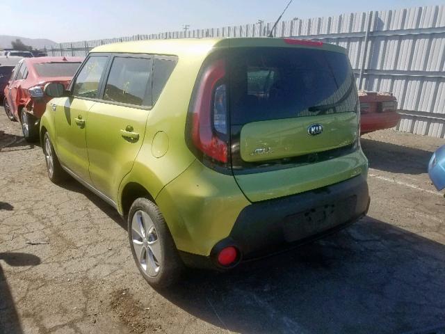 KNDJN2A2XG7836370 - 2016 KIA SOUL GREEN photo 3