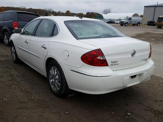 2G4WD582391121507 - 2009 BUICK LACROSSE C WHITE photo 3