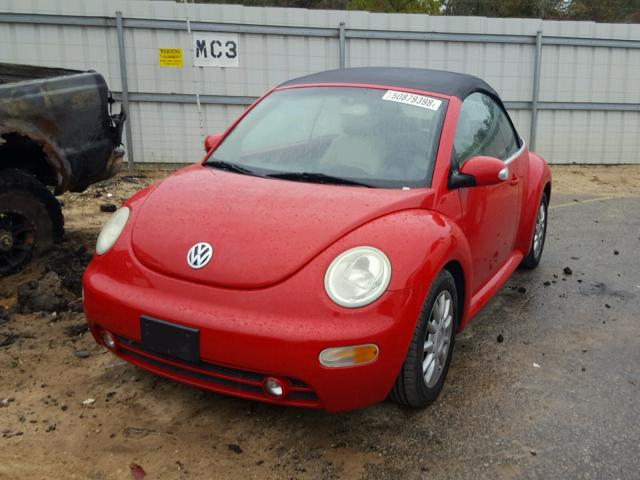 3VWCM31Y35M361683 - 2005 VOLKSWAGEN NEW BEETLE Qırmızı foto 2