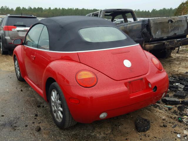 3VWCM31Y35M361683 - 2005 VOLKSWAGEN NEW BEETLE Qırmızı foto 3