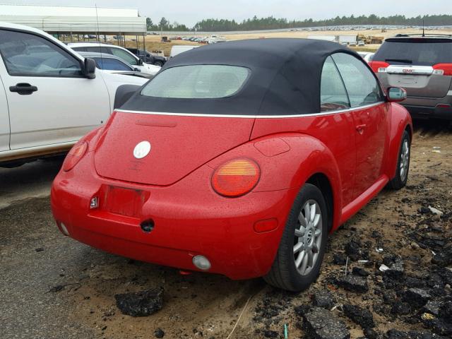 3VWCM31Y35M361683 - 2005 VOLKSWAGEN NEW BEETLE Qırmızı foto 4
