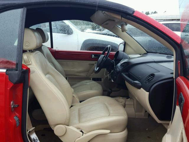 3VWCM31Y35M361683 - 2005 VOLKSWAGEN NEW BEETLE Qırmızı foto 5