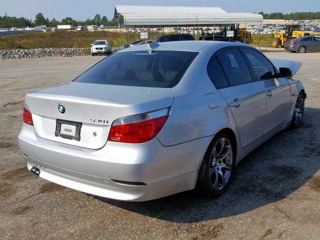 WBANA73514B801675 - 2004 BMW 530 I SILVER photo 4