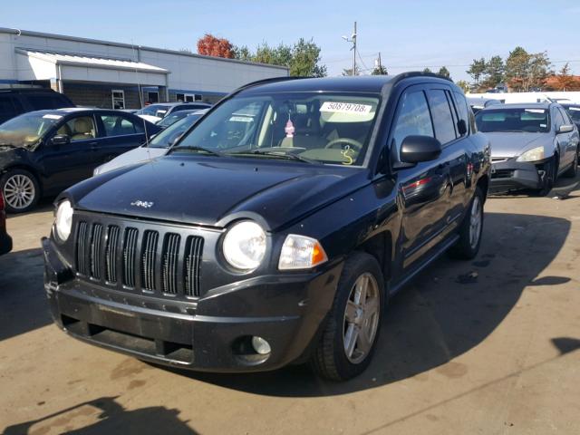 1J8FF47W08D584293 - 2008 JEEP COMPASS SP BLACK photo 2