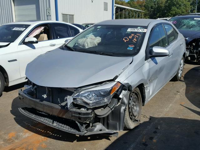 5YFBURHE2FP274140 - 2015 TOYOTA COROLLA L GRAY photo 2