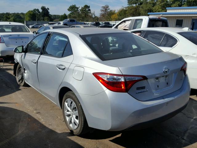 5YFBURHE2FP274140 - 2015 TOYOTA COROLLA L GRAY photo 3