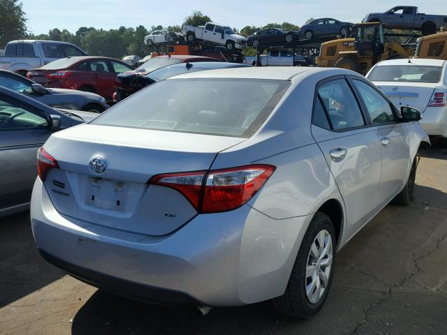 5YFBURHE2FP274140 - 2015 TOYOTA COROLLA L GRAY photo 4