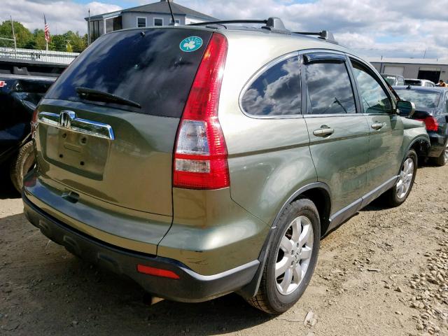 JHLRE48737C046693 - 2007 HONDA CR-V EXL GREEN photo 4