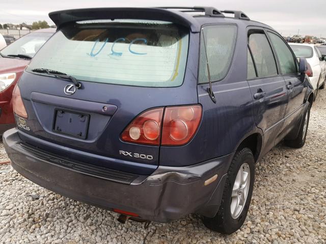 JT6HF10U4Y0112832 - 2000 LEXUS RX 300 BLUE photo 4