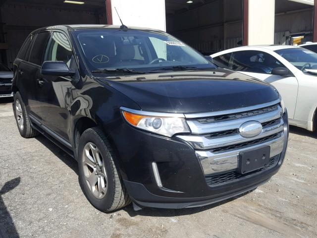 2FMDK3J98DBB50058 - 2013 FORD EDGE SEL BLACK photo 1