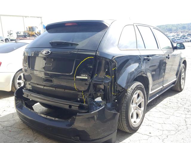 2FMDK3J98DBB50058 - 2013 FORD EDGE SEL BLACK photo 4