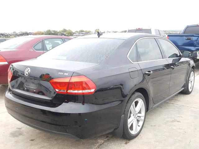 1VWBV7A36FC086916 - 2015 VOLKSWAGEN PASSAT SE BLACK photo 4