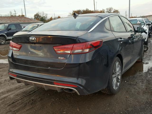 5XXGV4L27JG247665 - 2018 KIA OPTIMA SXL BLACK photo 4