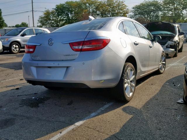 1G4PR5SK9F4109618 - 2015 BUICK VERANO CON SILVER photo 4