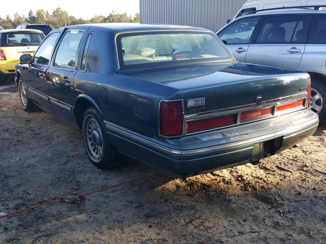 1LNLM81W2TY664112 - 1996 LINCOLN TOWN CAR E GREEN photo 3