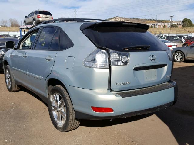 JTJHW31UX72010096 - 2007 LEXUS RX 400H SILVER photo 3