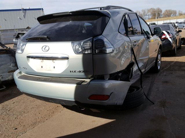 JTJHW31UX72010096 - 2007 LEXUS RX 400H SILVER photo 4