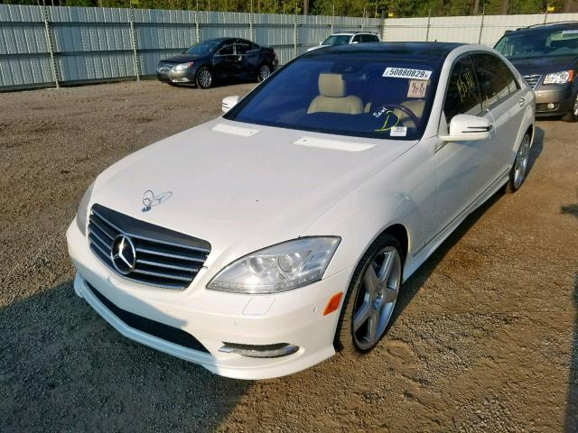 WDDNG7DB2DA522138 - 2013 MERCEDES-BENZ S 550 WHITE photo 2