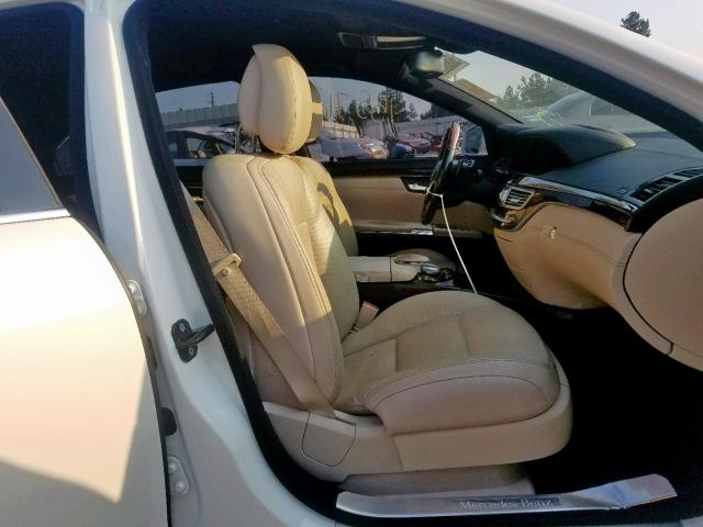 WDDNG7DB2DA522138 - 2013 MERCEDES-BENZ S 550 WHITE photo 5