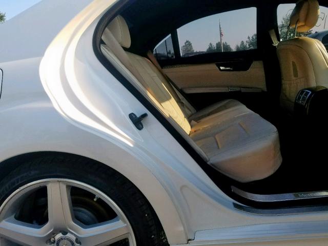 WDDNG7DB2DA522138 - 2013 MERCEDES-BENZ S 550 WHITE photo 6