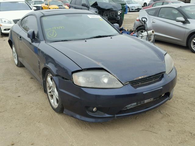 KMHHM65D36U189195 - 2006 HYUNDAI TIBURON GS BLUE photo 1