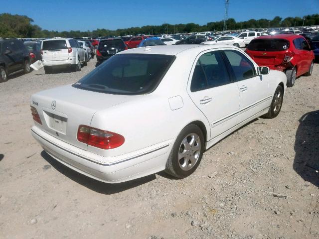 WDBJF65J82B472184 - 2002 MERCEDES-BENZ E 320 WHITE photo 4