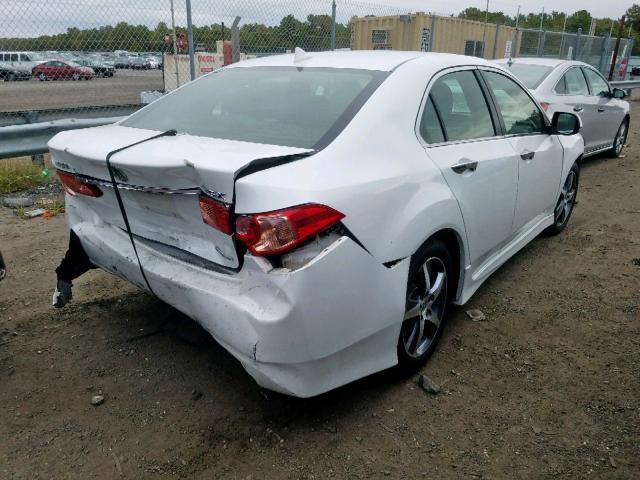 JH4CU2F80CC027503 - 2012 ACURA TSX SE WHITE photo 4