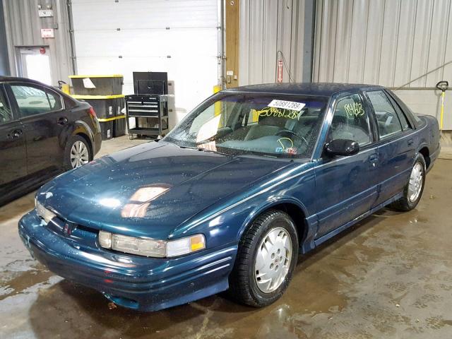 1G3WH52M9VF302133 - 1997 OLDSMOBILE CUTLASS SU BLUE photo 2