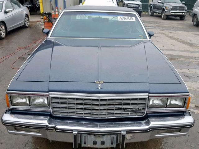 1G1BN47H5FH109358 - 1985 CHEVROLET CAPRICE CL BLUE photo 10