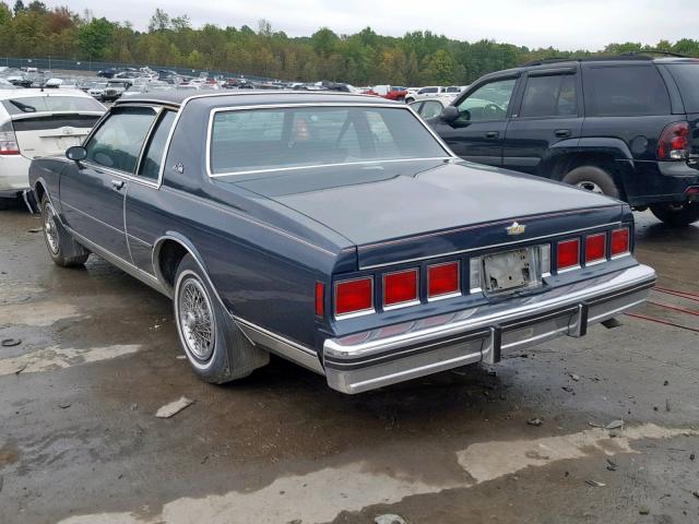 1G1BN47H5FH109358 - 1985 CHEVROLET CAPRICE CL BLUE photo 3