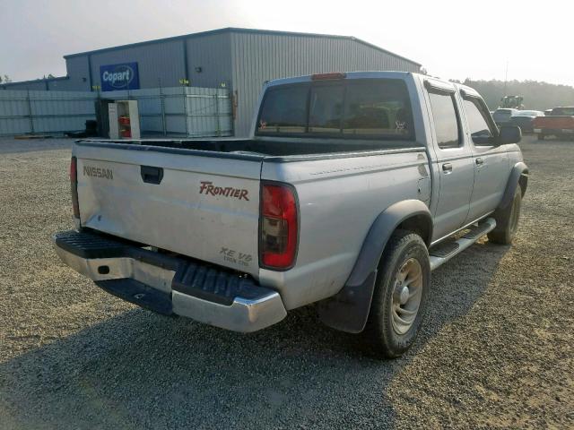 1N6ED27T4YC318863 - 2000 NISSAN FRONTIER C SILVER photo 4