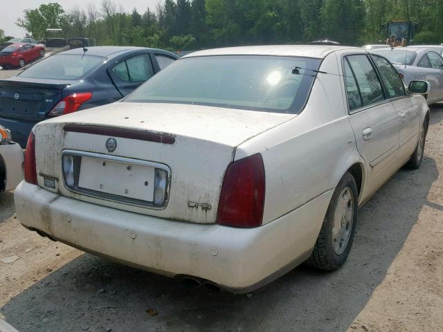 1G6KE57YXYU316113 - 2000 CADILLAC DEVILLE DH WHITE photo 4