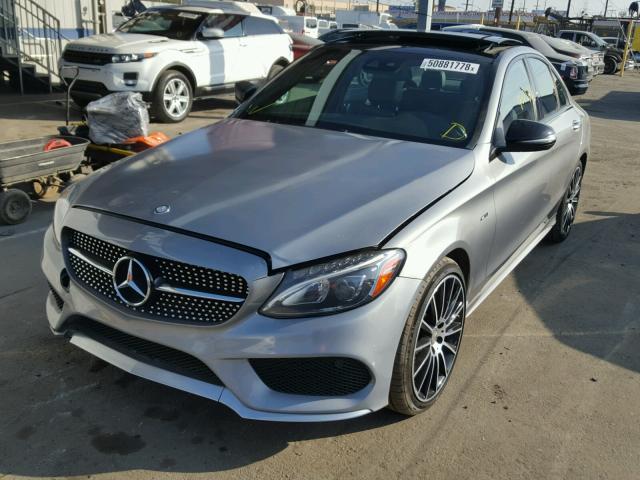 55SWF6EB1GU119563 - 2016 MERCEDES-BENZ C 450 4MAT GRAY photo 2