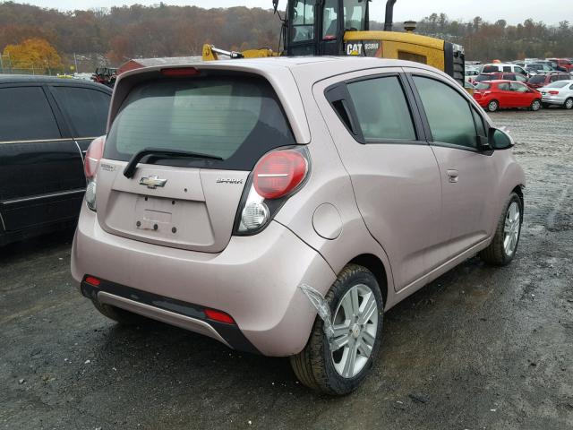 KL8CD6S95DC504461 - 2013 CHEVROLET SPARK 1LT PINK photo 4