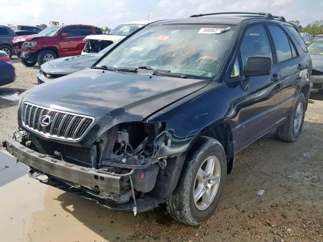 JTJGF10U920121759 - 2002 LEXUS RX 300 BLACK photo 2