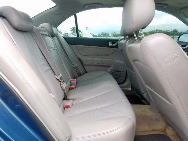 5NPEU46F96H013371 - 2006 HYUNDAI SONATA GLS BLUE photo 6