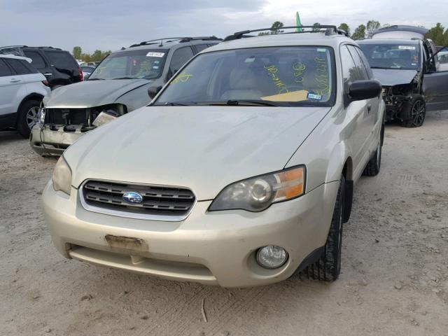 4S4BP61C057338833 - 2005 SUBARU LEGACY OUT GOLD photo 2