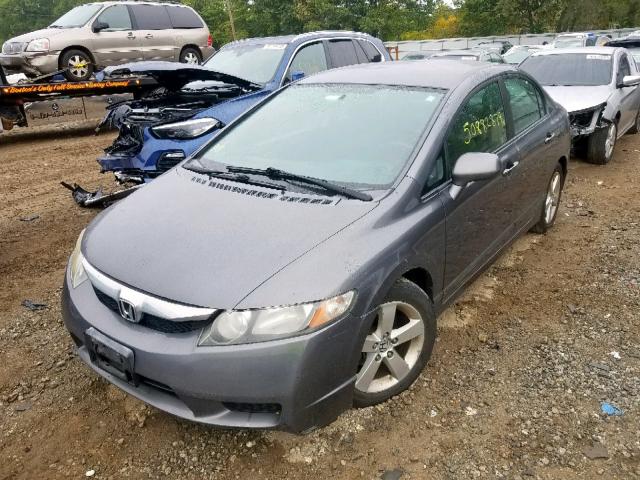 19XFA15609E017198 - 2009 HONDA CIVIC LX-S ნაცრისფერი ფოტო 2