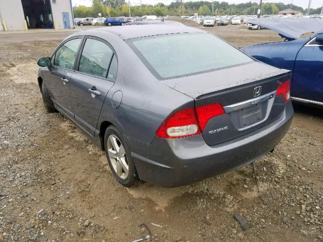 19XFA15609E017198 - 2009 HONDA CIVIC LX-S ნაცრისფერი ფოტო 3