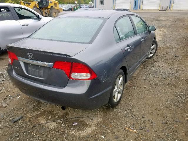 19XFA15609E017198 - 2009 HONDA CIVIC LX-S ნაცრისფერი ფოტო 4