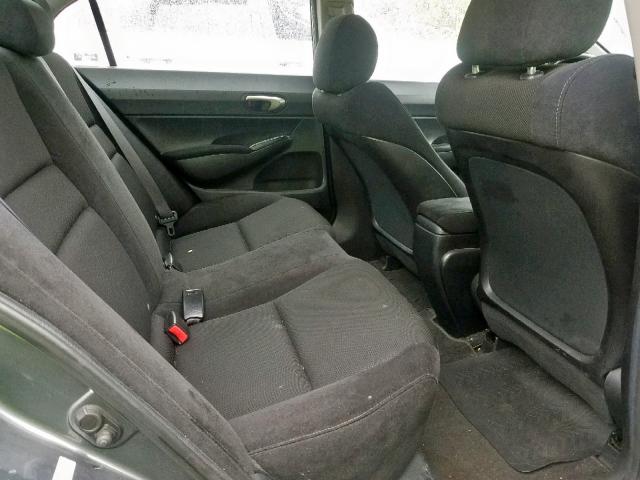 19XFA15609E017198 - 2009 HONDA CIVIC LX-S ნაცრისფერი ფოტო 6