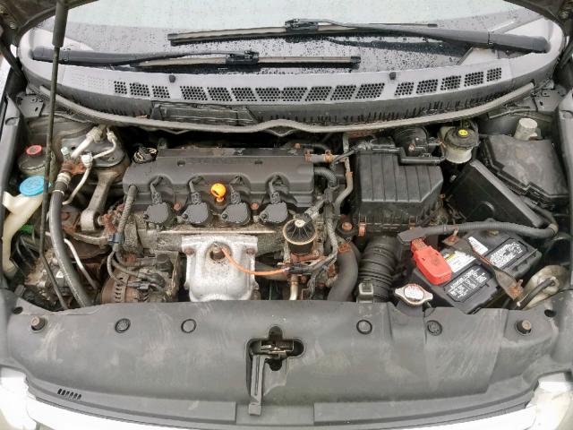 19XFA15609E017198 - 2009 HONDA CIVIC LX-S ნაცრისფერი ფოტო 7
