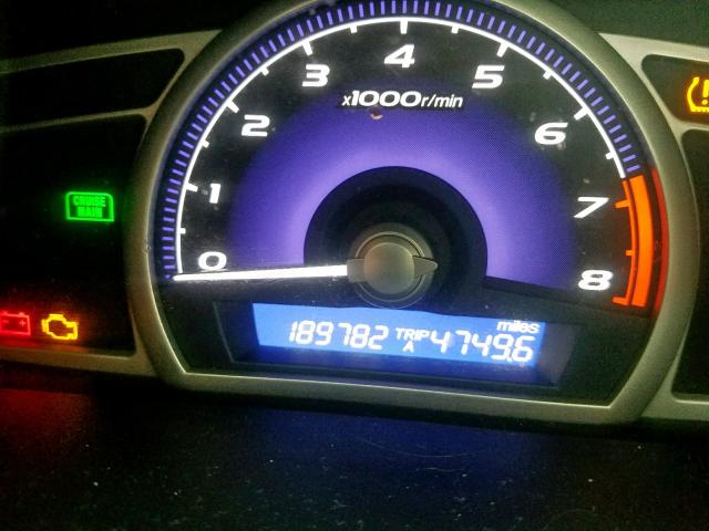 19XFA15609E017198 - 2009 HONDA CIVIC LX-S ნაცრისფერი ფოტო 8